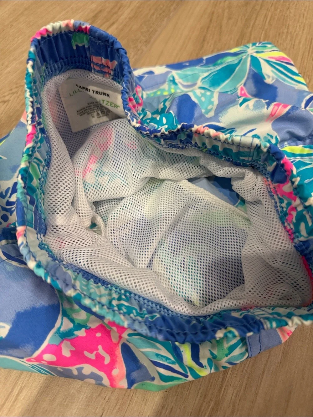 Lilly Pulitzer Boys Junior Capri Trunk in Bennet Blue Celestial Seas